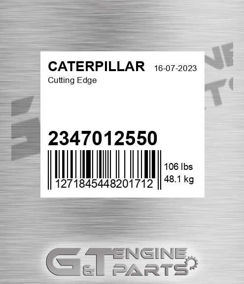 2347012550 Cutting Edge for CATERPILLAR