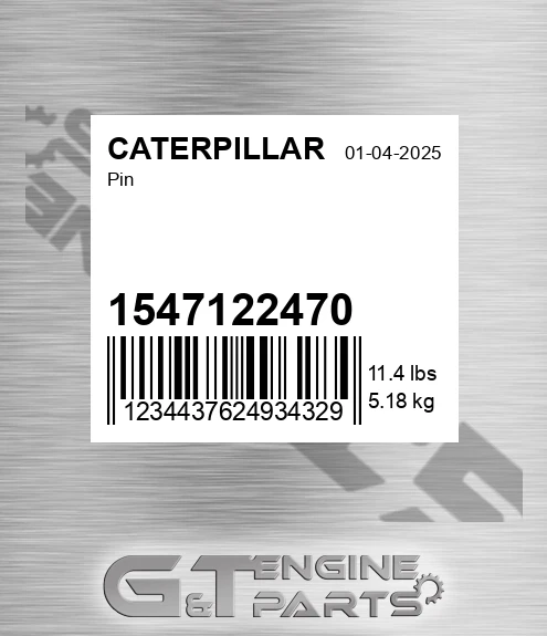 1547122470 Pin for CATERPILLAR