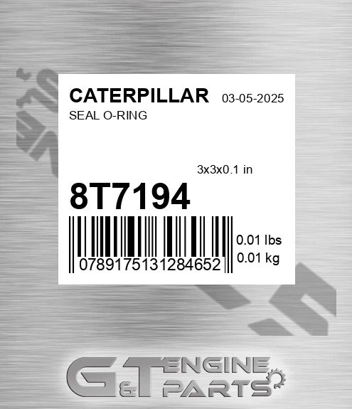8T-7194 Seal O-ring for CATERPILLAR