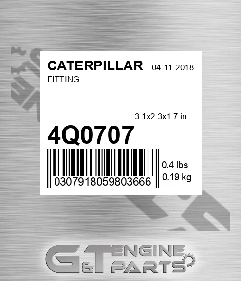4Q0707 Fitting for CATERPILLAR