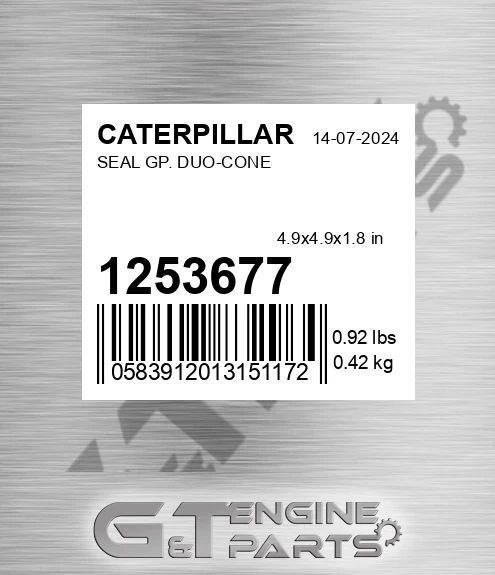 125-3677 Seal Gp. Duo-cone for CATERPILLAR