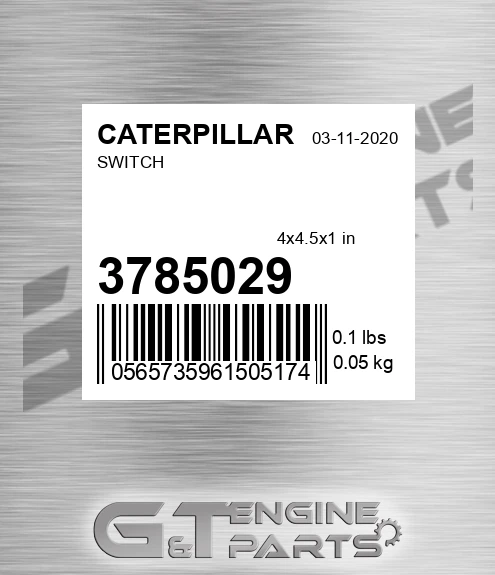 3785029 CATERPILLAR Switch