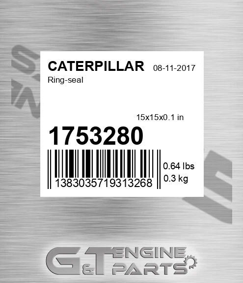 1753280 Ring-seal for CATERPILLAR