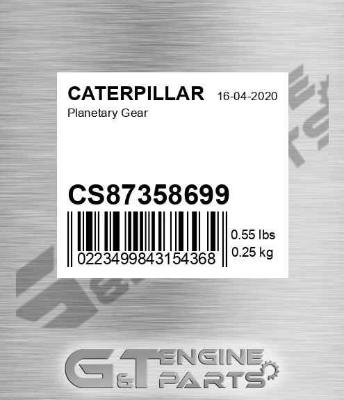 CS87358699 CATERPILLAR Planetary Gear