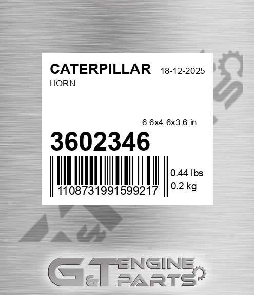 360-2346 Horn for CATERPILLAR