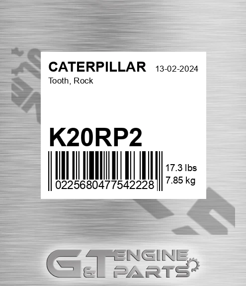 K20RP2 Tooth, Rock