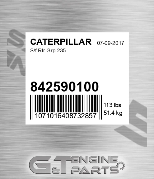 842590100 S/f Rlr Grp 235 for CATERPILLAR