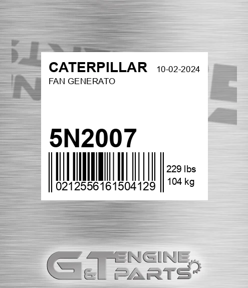 5N2007 Fan Generato for CATERPILLAR