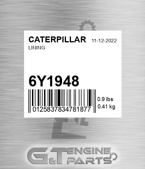 6Y1948 Lining for CATERPILLAR