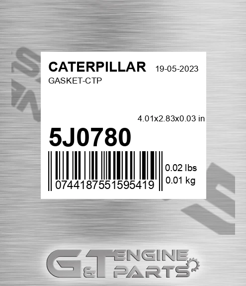 5J0780 Gasket-ctp