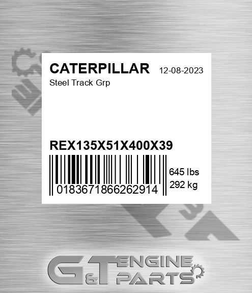 REX135X51X400X39 Steel Track Grp for CATERPILLAR