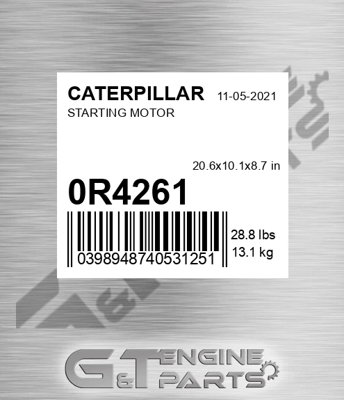 0R-4261 Starting Motor