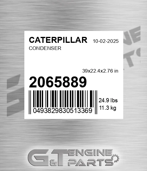 206-5889 Condenser for CATERPILLAR