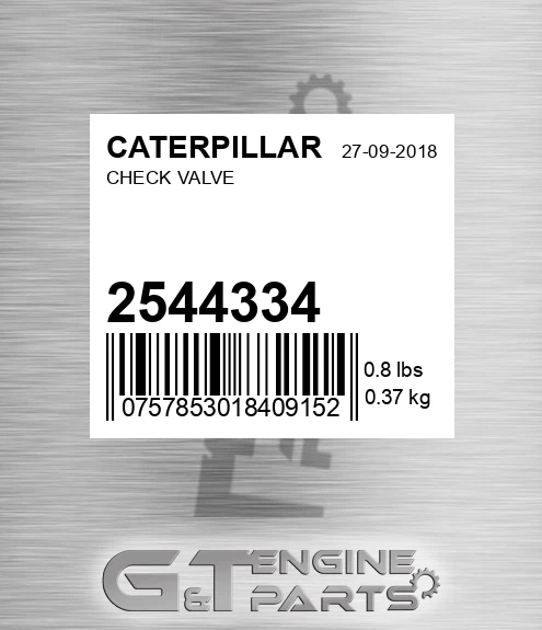 2544334 Check Valve
