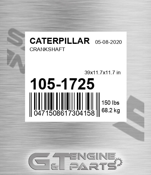 105-1725 Crankshaft for CATERPILLAR