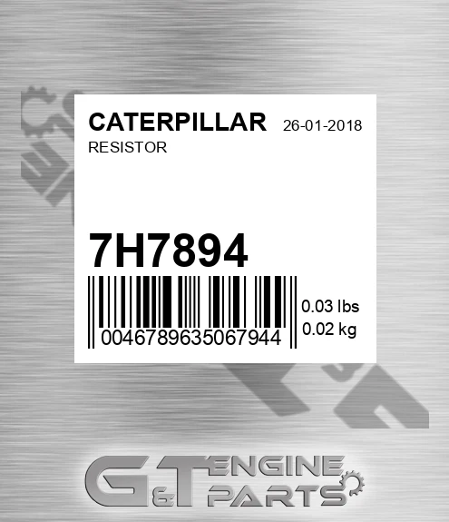 7H7894 Resistor