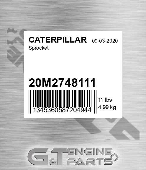 20M2748111 Sprocket for CATERPILLAR