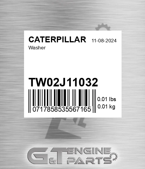 TW02J11032 Washer for CATERPILLAR