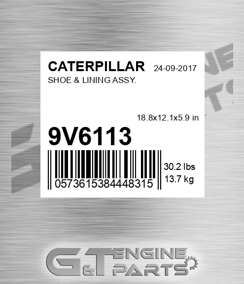 9V6113 Shoe A for CATERPILLAR