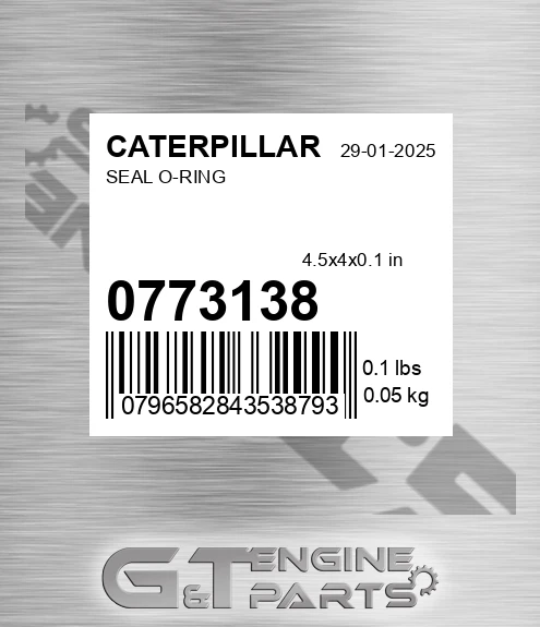077-3138 Seal O-ring for CATERPILLAR