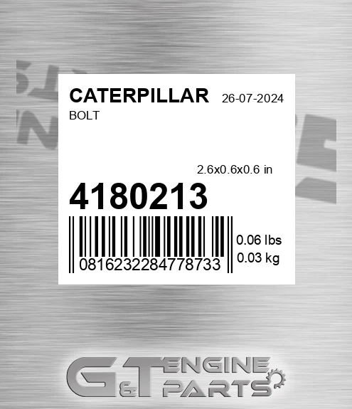 418-0213 Bolt