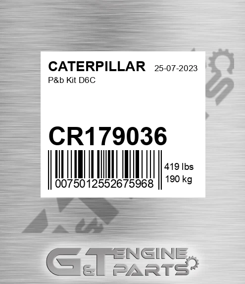 CR179036 P&b Kit D6c for CATERPILLAR
