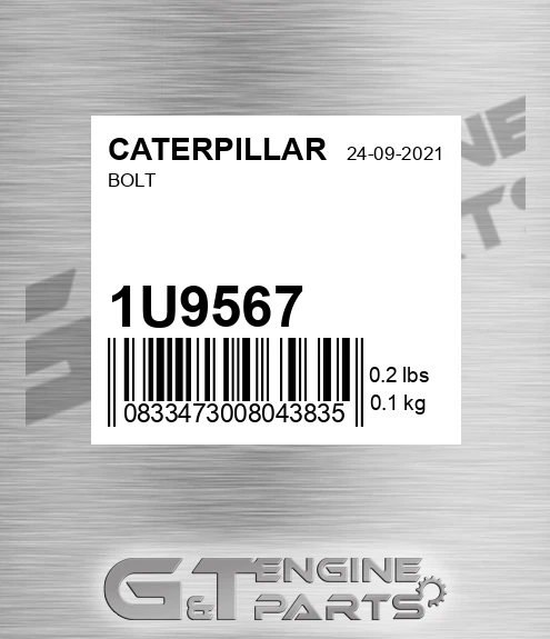 1U9567 Bolt