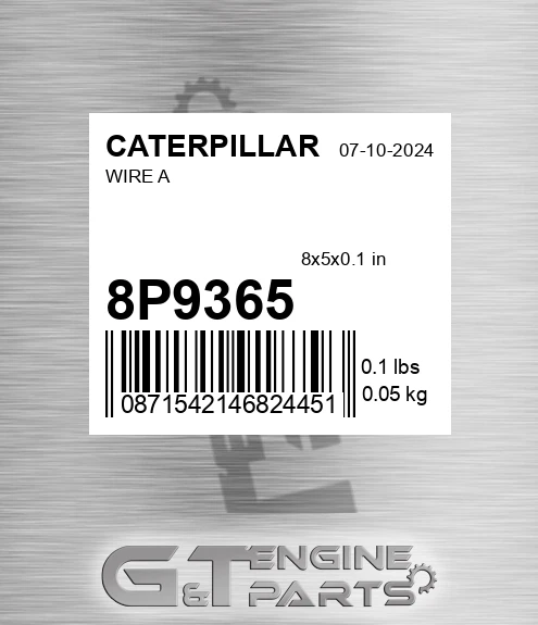 8P9365 Wire A