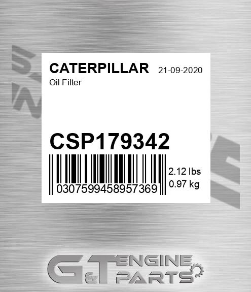 CSP179342 Oil Filter