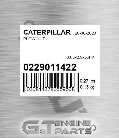 02290-11422 Plow Nut
