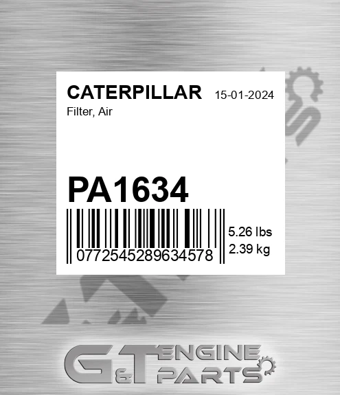 PA1634 Filter, Air for CATERPILLAR