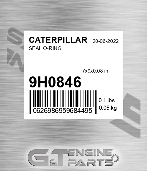 9H0846 Seal O-ring for CATERPILLAR