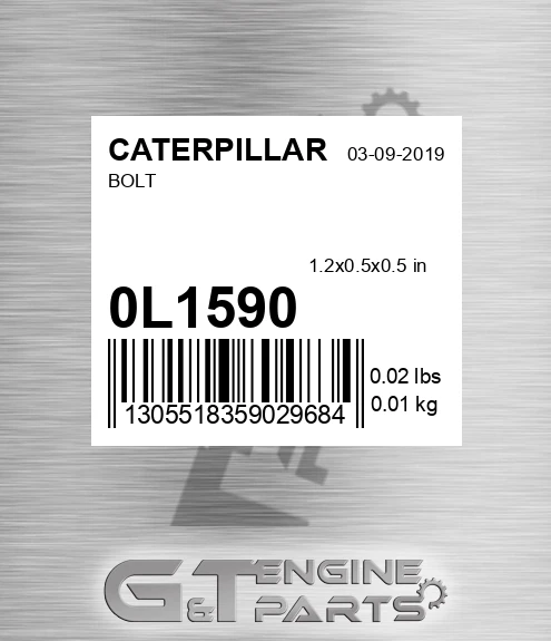 0L-1590 Bolt for CATERPILLAR
