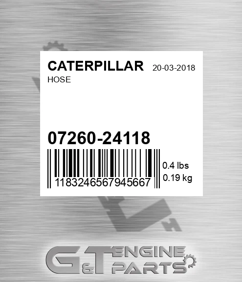 07260-24118 Hose