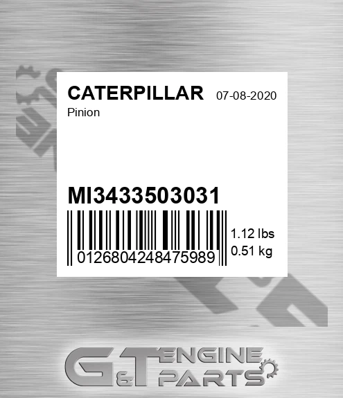 MI3433503031 Pinion