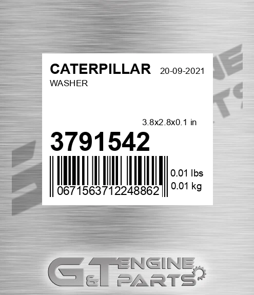 379-1542 Washer for CATERPILLAR