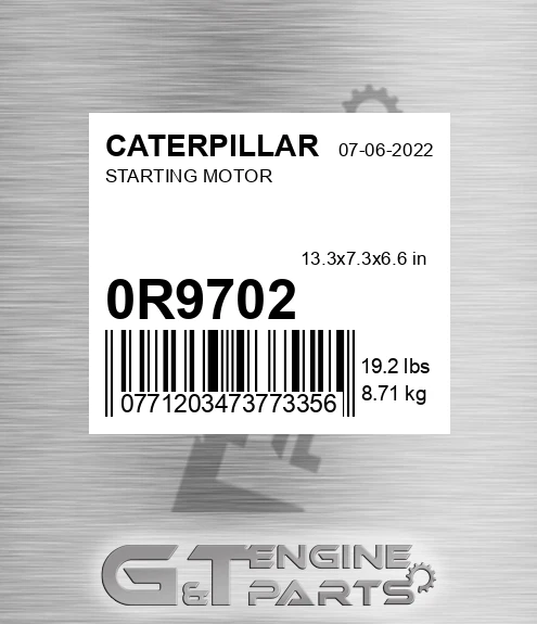 0R-9702 Starting Motor