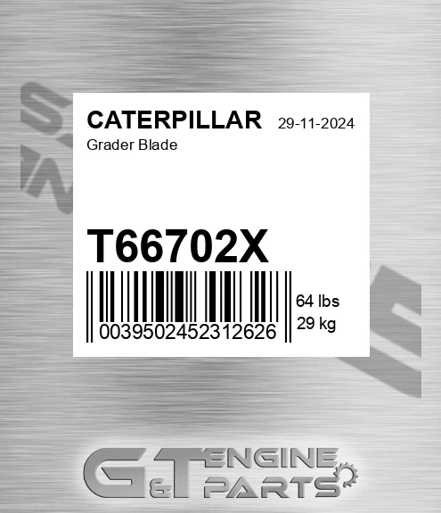 T66702X Grader Blade for CATERPILLAR