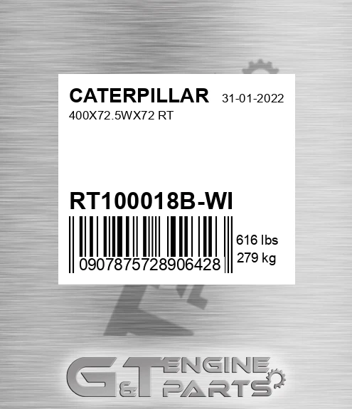 RT100018BWI 400x72.5wx72 Rt