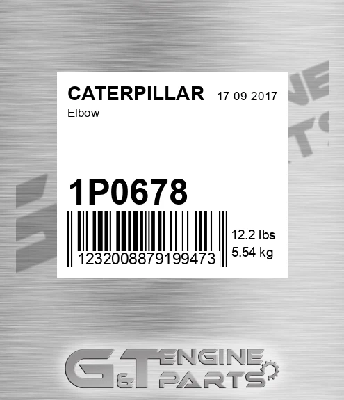 1P0678 Elbow for CATERPILLAR