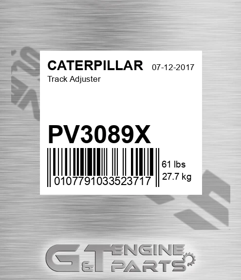 PV3089X CATERPILLAR Track Adjuster
