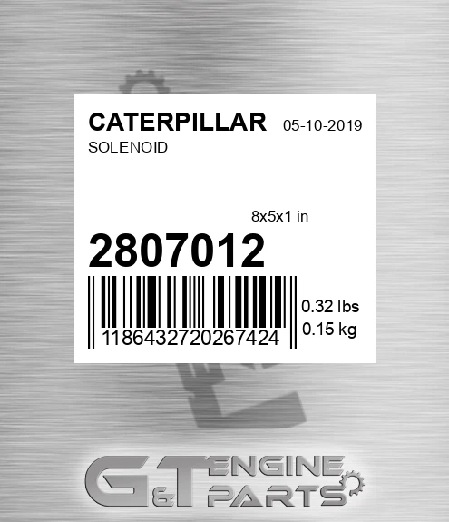 280-7012 Solenoid for CATERPILLAR