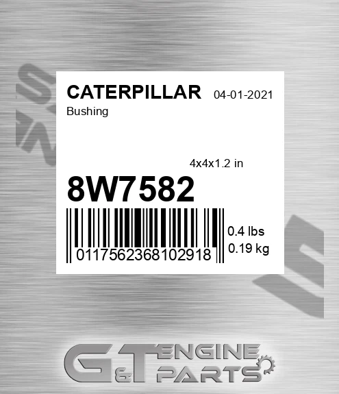 8W7582 Bushing for CATERPILLAR