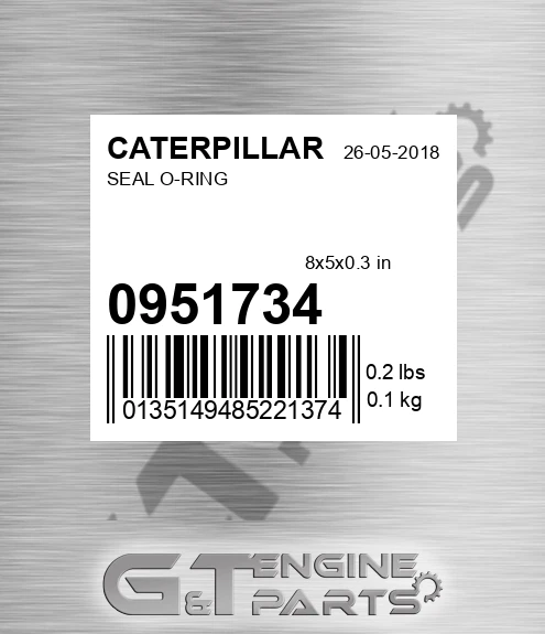 095-1734 Seal O-ring for CATERPILLAR
