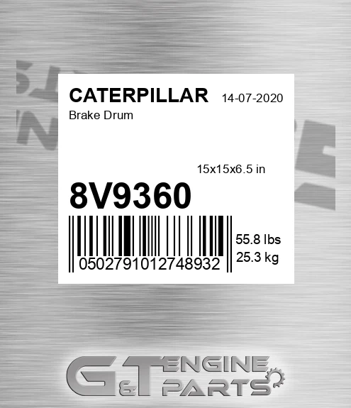 8V9360 Brake Drum for CATERPILLAR
