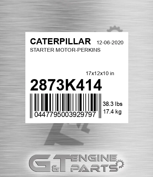 2873K414 Starter Motor-perkins for CATERPILLAR
