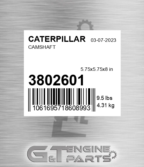 380-2601 Camshaft