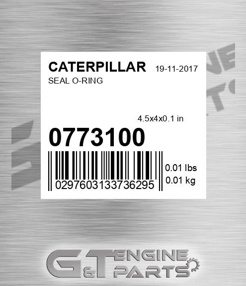 077-3100 Seal O-ring for CATERPILLAR