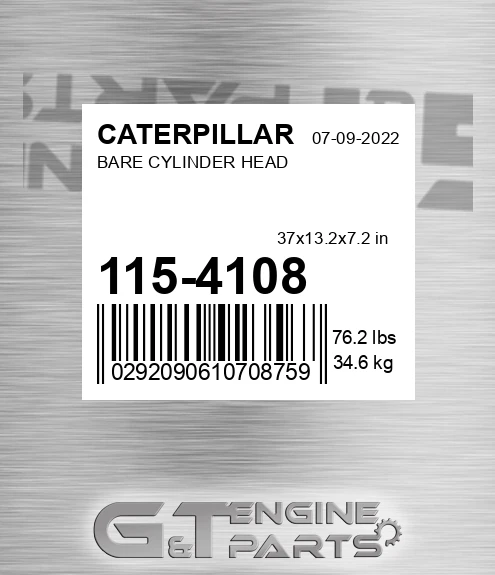 115-4108 Bare Cylinder Head for CATERPILLAR