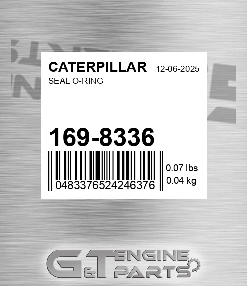 169-8336 Seal O-ring for CATERPILLAR